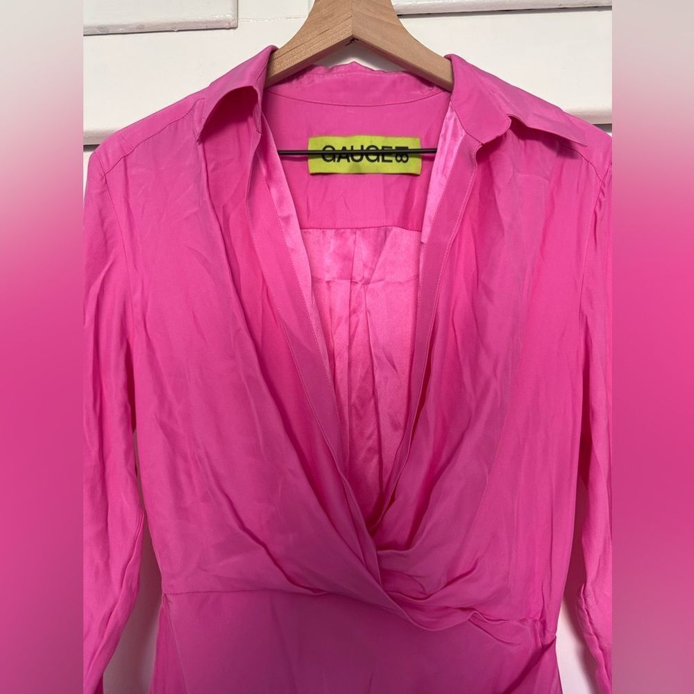 Revolve x GAUGE81 Naha Mini Silk Dress Small - Picture 11 of 12